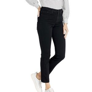 William Rast High Rise Straight Leg Crop Jeans